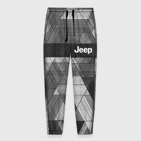 Мужские брюки 3D с принтом jeep   спорт в Тюмени, 100% полиэстер | манжеты по низу, эластичный пояс регулируется шнурком, по бокам два кармана без застежек, внутренняя часть кармана из мелкой сетки | Тематика изображения на принте: 