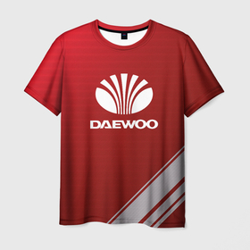 Мужская футболка 3D с принтом daewoo   sport , 100% полиэфир | прямой крой, круглый вырез горловины, длина до линии бедер | Тематика изображения на принте: 