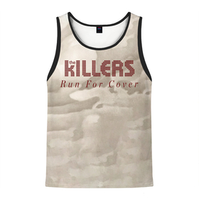 Мужская майка 3D с принтом Run For Cover (Workout Mix)   The Killers в Кировске, 100% полиэстер | круглая горловина, приталенный силуэт, длина до линии бедра. Пройма и горловина окантованы тонкой бейкой | 