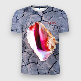 Мужская футболка 3D Slim с принтом Wonderful Wonderful   The Killers в Санкт-Петербурге, 100% полиэстер с улучшенными характеристиками | приталенный силуэт, круглая горловина, широкие плечи, сужается к линии бедра | Тематика изображения на принте: 