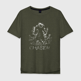 Мужская футболка хлопок Oversize с принтом Chaser ( Nemesis) в Екатеринбурге, 100% хлопок | свободный крой, круглый ворот, “спинка” длиннее передней части | 