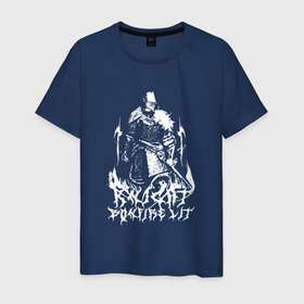Мужская футболка хлопок с принтом Dark Souls: Костер зажжен в Санкт-Петербурге, 100% хлопок | прямой крой, круглый вырез горловины, длина до линии бедер, слегка спущенное плечо. | Тематика изображения на принте: 
