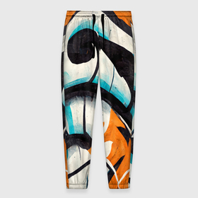 Мужские брюки 3D с принтом Окрас городского тигра в Белгороде, 100% полиэстер | манжеты по низу, эластичный пояс регулируется шнурком, по бокам два кармана без застежек, внутренняя часть кармана из мелкой сетки | Тематика изображения на принте: 