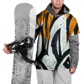 Накидка на куртку 3D с принтом Тигриный камуфляж в стиле граффити в Тюмени, 100% полиэстер |  | Тематика изображения на принте: 