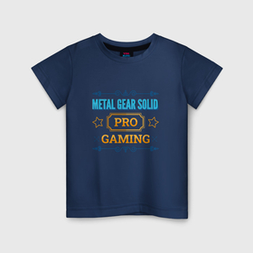 Детская футболка хлопок с принтом Игра Metal Gear Solid pro gaming в Белгороде, 100% хлопок | круглый вырез горловины, полуприлегающий силуэт, длина до линии бедер | Тематика изображения на принте: 