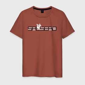 Мужская футболка хлопок с принтом SALSERO в Петрозаводске, 100% хлопок | прямой крой, круглый вырез горловины, длина до линии бедер, слегка спущенное плечо. | 