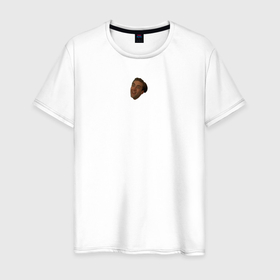 Мужская футболка хлопок с принтом Николас Кейдж   мем в Новосибирске, 100% хлопок | прямой крой, круглый вырез горловины, длина до линии бедер, слегка спущенное плечо. | Тематика изображения на принте: 