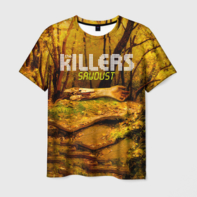 Мужская футболка 3D с принтом Sawdust   The Killers в Петрозаводске, 100% полиэфир | прямой крой, круглый вырез горловины, длина до линии бедер | 