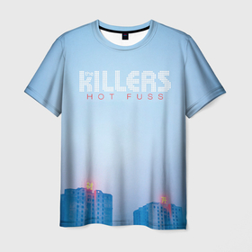 Мужская футболка 3D с принтом Hot Fuss   The Killers в Петрозаводске, 100% полиэфир | прямой крой, круглый вырез горловины, длина до линии бедер | 