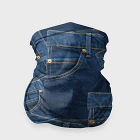 Бандана-труба 3D с принтом Джинсовка jeans , 100% полиэстер, ткань с особыми свойствами — Activecool | плотность 150‒180 г/м2; хорошо тянется, но сохраняет форму | Тематика изображения на принте: 