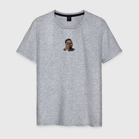 Мужская футболка хлопок с принтом Think about it мем в Петрозаводске, 100% хлопок | прямой крой, круглый вырез горловины, длина до линии бедер, слегка спущенное плечо. | 