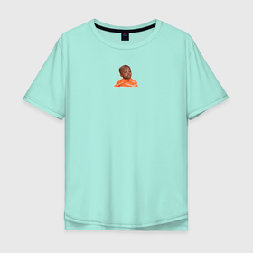Мужская футболка хлопок Oversize с принтом Мем   Какой пацан в Петрозаводске, 100% хлопок | свободный крой, круглый ворот, “спинка” длиннее передней части | Тематика изображения на принте: 