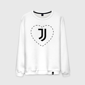 Мужской свитшот хлопок с принтом Лого Juventus в сердечке в городе Новоалтайск, 100% хлопок |  | 