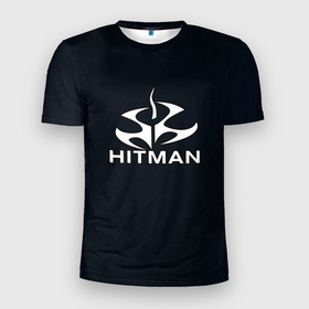 Мужская футболка 3D Slim с принтом hitman соты в Курске, 100% полиэстер с улучшенными характеристиками | приталенный силуэт, круглая горловина, широкие плечи, сужается к линии бедра | 