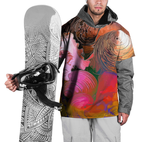 Накидка на куртку 3D с принтом Стилизованная композиция из океанских ракушек в Санкт-Петербурге, 100% полиэстер |  | 