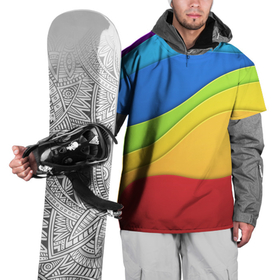 Накидка на куртку 3D с принтом Семь цветов радуги в Петрозаводске, 100% полиэстер |  | Тематика изображения на принте: 