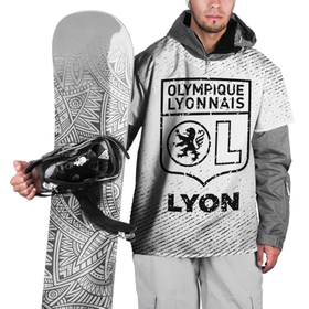 Накидка на куртку 3D с принтом Lyon с потертостями на светлом фоне в городе Новоалтайск, 100% полиэстер |  | 