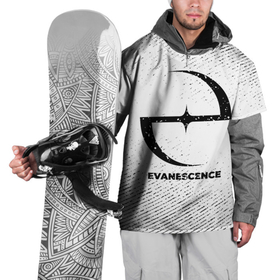 Накидка на куртку 3D с принтом Evanescence с потертостями на светлом фоне , 100% полиэстер |  | Тематика изображения на принте: 