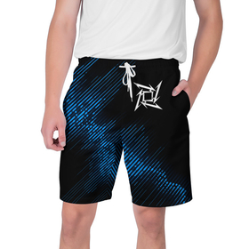 Мужские шорты 3D с принтом Metallica звуковая волна в Петрозаводске,  полиэстер 100% | прямой крой, два кармана без застежек по бокам. Мягкая трикотажная резинка на поясе, внутри которой широкие завязки. Длина чуть выше колен | 