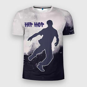 Мужская футболка 3D Slim с принтом Хип хоп движения в Санкт-Петербурге, 100% полиэстер с улучшенными характеристиками | приталенный силуэт, круглая горловина, широкие плечи, сужается к линии бедра | 