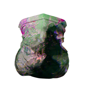Бандана-труба 3D с принтом Абстрактные краски и силуэты в Тюмени, 100% полиэстер, ткань с особыми свойствами — Activecool | плотность 150‒180 г/м2; хорошо тянется, но сохраняет форму | 
