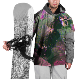Накидка на куртку 3D с принтом Абстрактные краски и силуэты в Петрозаводске, 100% полиэстер |  | 