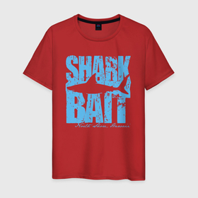 Мужская футболка хлопок с принтом Наживка для акулы в Курске, 100% хлопок | прямой крой, круглый вырез горловины, длина до линии бедер, слегка спущенное плечо. | 