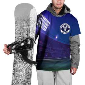 Накидка на куртку 3D с принтом Manchester United ночное поле в Екатеринбурге, 100% полиэстер |  | Тематика изображения на принте: 