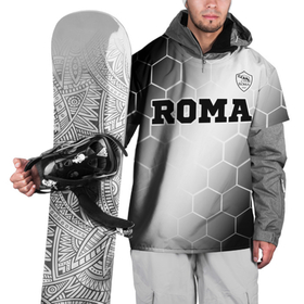 Накидка на куртку 3D с принтом Roma sport на светлом фоне: символ сверху в Екатеринбурге, 100% полиэстер |  | 