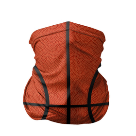 Бандана-труба 3D с принтом Стандартный баскетбольный мяч в Курске, 100% полиэстер, ткань с особыми свойствами — Activecool | плотность 150‒180 г/м2; хорошо тянется, но сохраняет форму | 
