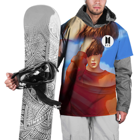 Накидка на куртку 3D с принтом BTS Love Yourself Sky , 100% полиэстер |  | 