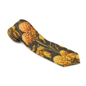 Галстук 3D с принтом Цветы в викторианском стиле в Тюмени, 100% полиэстер | Длина 148 см; Плотность 150-180 г/м2 | 