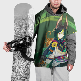 Накидка на куртку 3D с принтом Tighnari Genshin Impact в Белгороде, 100% полиэстер |  | Тематика изображения на принте: 