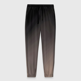 Мужские брюки 3D с принтом Черный, серый бежевый градиент в Кировске, 100% полиэстер | манжеты по низу, эластичный пояс регулируется шнурком, по бокам два кармана без застежек, внутренняя часть кармана из мелкой сетки | 