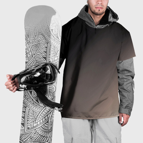 Накидка на куртку 3D с принтом Черный, серый бежевый градиент , 100% полиэстер |  | Тематика изображения на принте: 