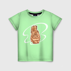 Детская футболка 3D с принтом Пушистый Персидский кот в Курске, 100% гипоаллергенный полиэфир | прямой крой, круглый вырез горловины, длина до линии бедер, чуть спущенное плечо, ткань немного тянется | Тематика изображения на принте: 