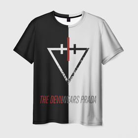 Мужская футболка 3D с принтом The Devil wears prada   Логотип , 100% полиэфир | прямой крой, круглый вырез горловины, длина до линии бедер | 