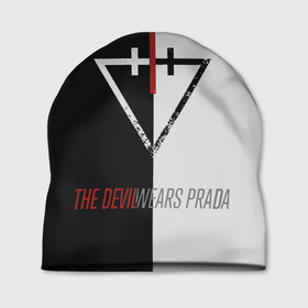 Шапка 3D с принтом The Devil wears prada   Логотип в Екатеринбурге, 100% полиэстер | универсальный размер, печать по всей поверхности изделия | 