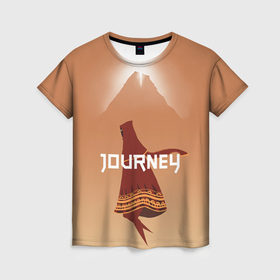 Женская футболка 3D с принтом Journey арт в Новосибирске, 100% полиэфир ( синтетическое хлопкоподобное полотно) | прямой крой, круглый вырез горловины, длина до линии бедер | 