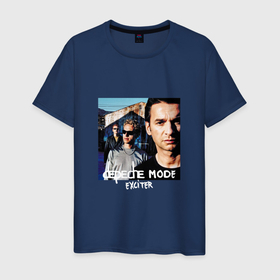 Мужская футболка хлопок с принтом Depeche Mode Exciter Tour , 100% хлопок | прямой крой, круглый вырез горловины, длина до линии бедер, слегка спущенное плечо. | 