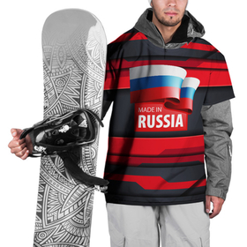 Накидка на куртку 3D с принтом Red  Black   Russia в Курске, 100% полиэстер |  | 