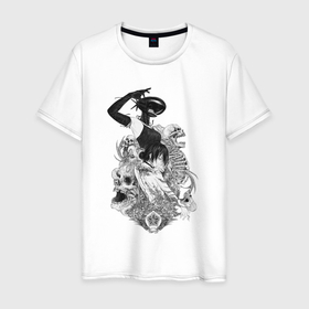 Мужская футболка хлопок с принтом Леди Резе царь бомба в Белгороде, 100% хлопок | прямой крой, круглый вырез горловины, длина до линии бедер, слегка спущенное плечо. | 
