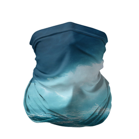 Бандана-труба 3D с принтом Буря в море , 100% полиэстер, ткань с особыми свойствами — Activecool | плотность 150‒180 г/м2; хорошо тянется, но сохраняет форму | 