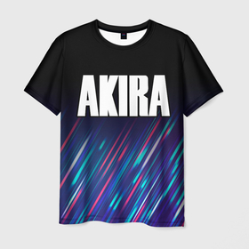 Мужская футболка 3D с принтом Akira stream в Санкт-Петербурге, 100% полиэфир | прямой крой, круглый вырез горловины, длина до линии бедер | 