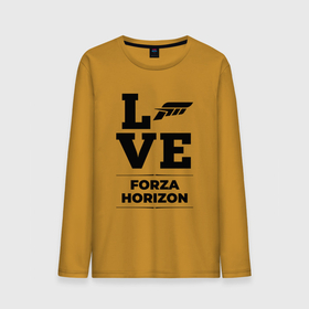 Мужской лонгслив хлопок с принтом Forza Horizon love classic в Тюмени, 100% хлопок |  | Тематика изображения на принте: 