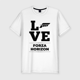 Мужская футболка хлопок Slim с принтом Forza Horizon love classic , 92% хлопок, 8% лайкра | приталенный силуэт, круглый вырез ворота, длина до линии бедра, короткий рукав | 