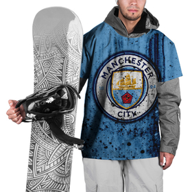 Накидка на куртку 3D с принтом Манчестер Сити Лого , 100% полиэстер |  | Тематика изображения на принте: 