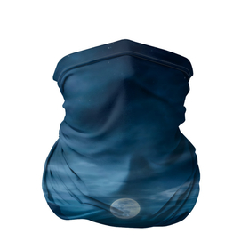 Бандана-труба 3D с принтом Пейзаж озера, берега и луны   Dear Esther в Екатеринбурге, 100% полиэстер, ткань с особыми свойствами — Activecool | плотность 150‒180 г/м2; хорошо тянется, но сохраняет форму | 