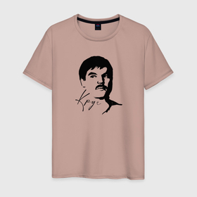 Мужская футболка хлопок с принтом Лицо Михаила в Новосибирске, 100% хлопок | прямой крой, круглый вырез горловины, длина до линии бедер, слегка спущенное плечо. | 