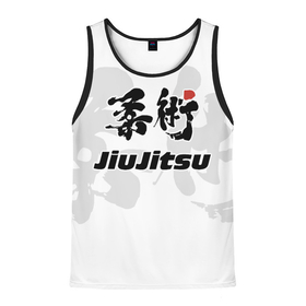 Мужская майка 3D с принтом Джиу джитсу Jiu jitsu в Ухте, 100% полиэстер | круглая горловина, приталенный силуэт, длина до линии бедра. Пройма и горловина окантованы тонкой бейкой | 